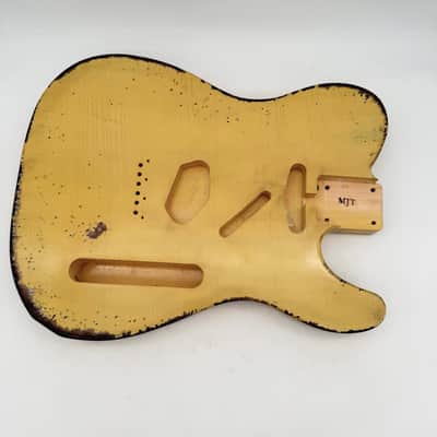 MJT Telecaster Body Relic Nitro Butterscotch Light mjt6699 image 3