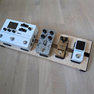 18x6" Flame Maple Modular Pedalboard with 1 Free Generic Pedal Mount - 013 image 3