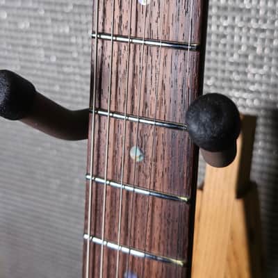 Signed Ibanez MM1-TAB Martin Miller Signature with Roasted Maple Neck 2010s - Transparent Aqua Blue Signed by Martin Miller imagen 5