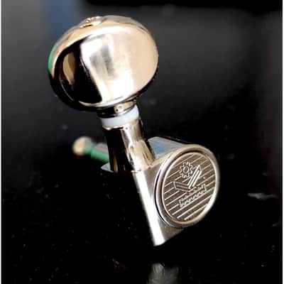 Kluson Nickel 6 in line Tuners, small rond butons, 1:18 MK6LN image 5