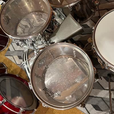 Ludwig 1970s Stainless Steel Drum Kit 24" 16" 13" 12" Big Beat shell pack image 5