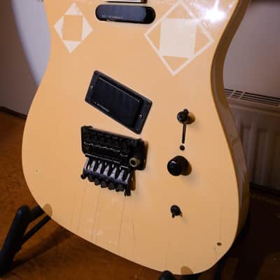 High End Vintage Fernandes TEJ-85 Telecaster Type Guitar MIJ Japan Lawsuit Era - Olympic White, Natural Relic image 6