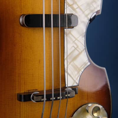 1958 Hofner 500/1 Violin Bass Sunburst image 12