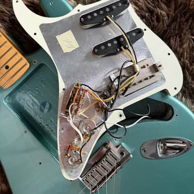 1997 Fender US Lone Star Stratocaster - Teal Green Metallic image 4