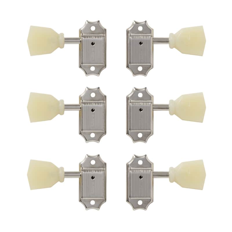 Gibson Vintage Les Paul Tuner Set - Nickel with Pearloid Buttons image 1
