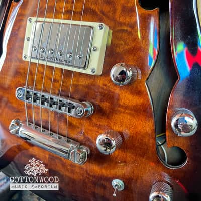 2006 Schecter Diamond Series C-1 E/A Semi-Hollow Hybrid Guitar – Dark Vintage Sunburst image 2
