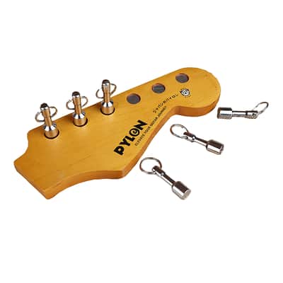 Guitar Headstock Shaped Key Chain Holder Gift for Music Lovers image 2
