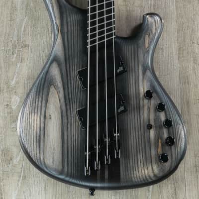 Mayones Viking VF 4 Multi-Scale 4-String Bass, Antique Black Matte, Ebony image 2