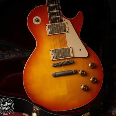 Gibson USA Custom Shop 58' R8 Reissue Les Paul Washed Cherry Sunburst image 13