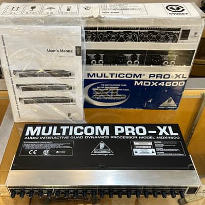 Behringer Multicom Pro-XL MDX4600 4-Channel Audio Interactive Dynamics Processor early-2000s - Black / Silver image 4