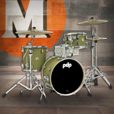 PDP Concept Maple - Satin Olive, Chrome Hardware Bop (PDCM18BPSO) image 1
