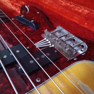 VINTAGE 1963 PRE-CBS FENDER BASS BRIDGE - JAZZ, PRECISION w/  SCREWS (read description).   image 7