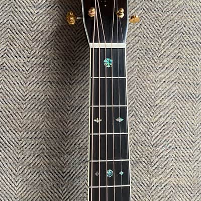 Preston Thompson D-42 Brazilian/Adirondack, Vintage Martin Sunburst, Engraved Tuners, 2020, WOW! image 4