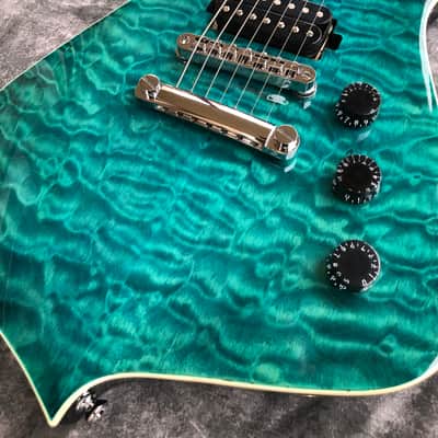 Iron Label Guitars Leonidas 7 String 2025 - Transparent Teal image 6