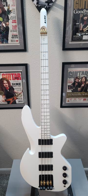 Mars DC-3 USA Headless bass RARE! Kubicki style tuning system! - White image 1
