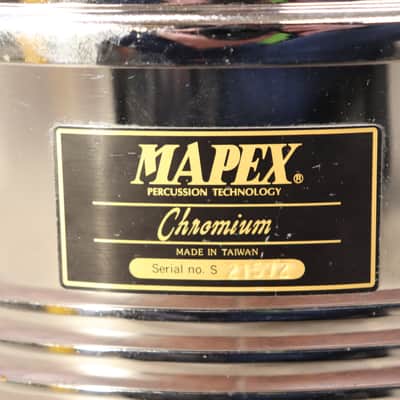 Mapex Chromium 6.5x14" Steel Snare Drum 8 Lug image 2