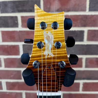 PRS Private Stock McCarty 594 Semi-Hollow Tremolo, Sandstorm Dragon's Breath, East Coast Wide Flame Maple Top, Black Limba Body, Curly Maple Neck, Brazilian Rosewood Fretboard image 5