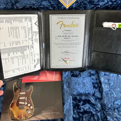 Fender Fender Artisan Maple Burl Dual P90 Telecaster - Aged Natural Rosewood Fingerboard 2021 - Artisan image 13