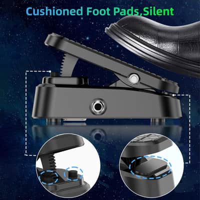 Volume Expression Pedal Expression EXP & Passive Volume 2-in-1 Dual Control Guitar Effects Pedal Silent Buffer Metal Chassis Stereo Interface for Guitar Bass image 4