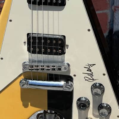 Gibson Flying V Rudy Schenker Signature 1993 - a Black & White delight signed by Rudy 1 of 103 ever ! image 10