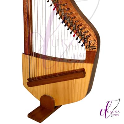 Dukona Internationals Dukona 22-Strings ACF Lyre Harp 2026 - Mohagany with Spruce soundboard image 2