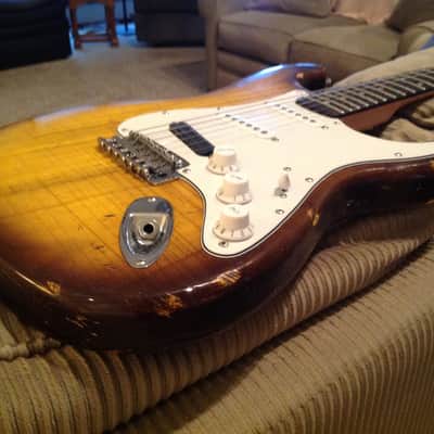 USA Made Relic Style Stratocaster Partscaster w/ Vintage Dual Hotrail image 5