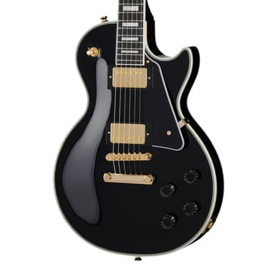 Epiphone Les Paul Custom Guitar w/ Premium Gig Bag - Ebony image 1