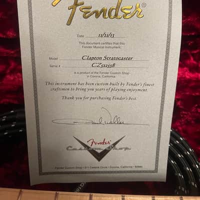 Fender Limited Edition Masterbuilt Eric Clapton Stratocaster (Paul Waller) 2013 Pewter image 5