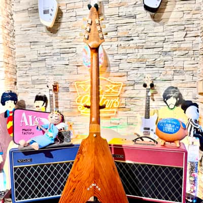 Black Volt Veronica “ Hollywood Bowl “ Alaskan Yellow Cedar Top - Sequoia - African Mahogany  ( Unique Piece in The World Lefty) image 15