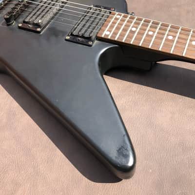 Kramer Imperial Matte Black Explorer Electric Guitar & DiMarzio Strap image 5