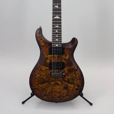 Paul Reed Smith Wood Library Select Limited S2 Custom 24 Poplar Burl Black Gold Burst image 2
