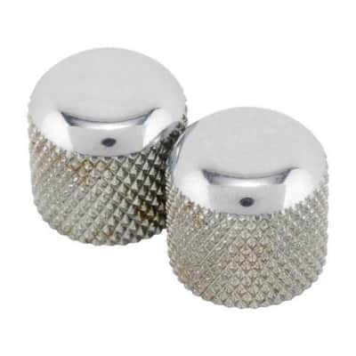 Genuine Fender Road Worn/Relic Aged Telecaster/Tele Chrome Metal Dome Knobs (2) image 3