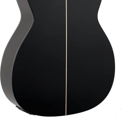 Washburn DFEFE Deep Forest Folk Shape Ebony Top Wood Mahogany Neck 6-String Acoustic-Electric Guitar image 2