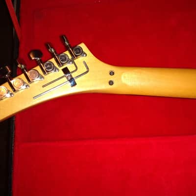 Kramer Vanguard 1984 Black 80's USA D-Plate Banana headstock Neck Rare Guitar Vintage image 12
