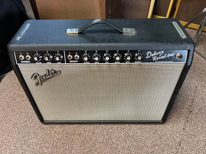 2018 Fender '64 Custom Deluxe Reverb Hand-Wired Combo Amp image 1