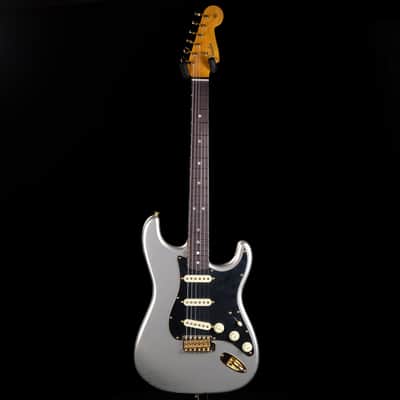 2024 Fender Limited Edition 1965 Dual-Mag Stratocaster Journeyman Relic with Closet Classic Hardware - Aged Inca Silver image 2