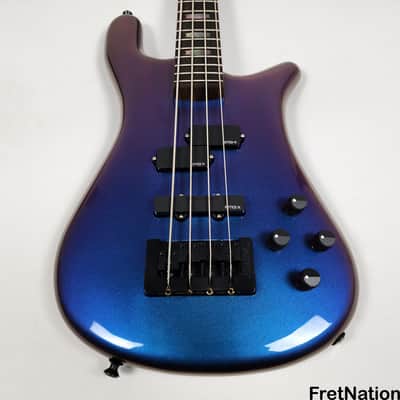 Spector USA NS-2 4-String Bass 1.5" Blue-Purple Colorshift Finish EMG PJX 9v HAZ 8.78lbs NS2 #1527 image 2