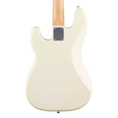 Fender Standard Precision Bass Guitar - Olympic White w/Maple FB image 7