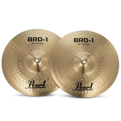 Pearl Brilliant Hammered Brass 3pc Cymbal Set 14/16/20 image 3