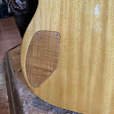 Custom Built Ray Gun J5 Obeche / Maple Burl body Maple / Ebony Neck DiMarzio PUs image 14