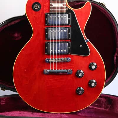 Gibson Custom Les Paul  1970 - Cherry -VIDEO- Cherry 3 Pat No Sticker pickups image 1