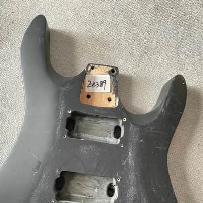 Black HH Okoume Wood DIY Project Guitar Body image 4