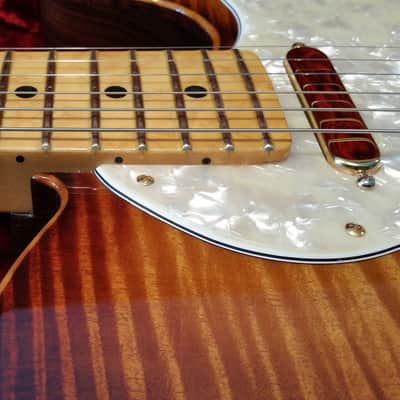 Fender American Select Telecaster Thinline with Gold Hardware 2013 Violin Burst image 2