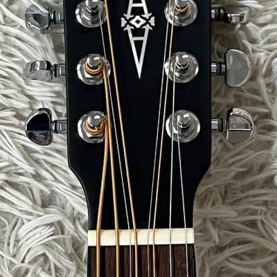 Alvarez ABT60CE-8BK 8-String Baritone Black Acoustic Electric Guitar, B-Stock image 4