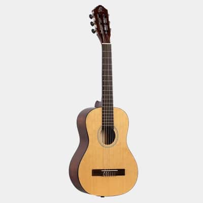 Ortega RST5-1/2 Family Series 1/2 Size Classical Guitar – Spruce Top, Mahogany Back & Sides, Natural Satin image 14