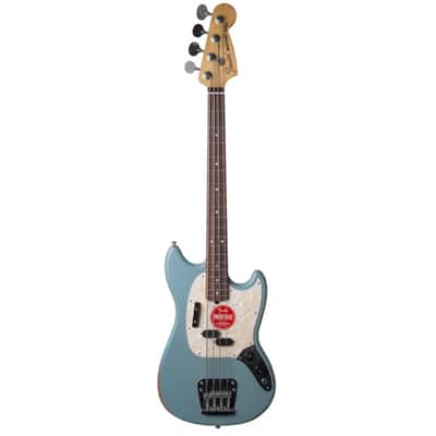 FENDER - JMJ Road Worn Mustang Bass RW Faded Daphne Blue Justin Meldal Johnsen s 0144060390 image 2