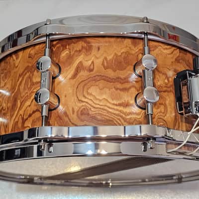 Sonor SC 10 1406 SDWD S Classix 14"x 6" Scandinavian Birch Snare in Walnut Root Veneer w/ Hella Hoops image 2