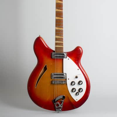 Rickenbacker  Model 360 Thinline Hollow Body Electric Guitar (1967), ser. #GB-572, original silver Tolex hard shell case. image 1