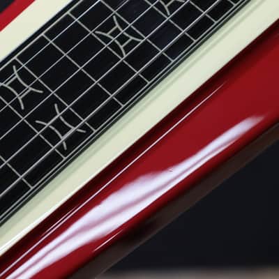 Duesenberg Alliance Series Paul Franklin Red & Vintage White Lapsteel w/Case image 14