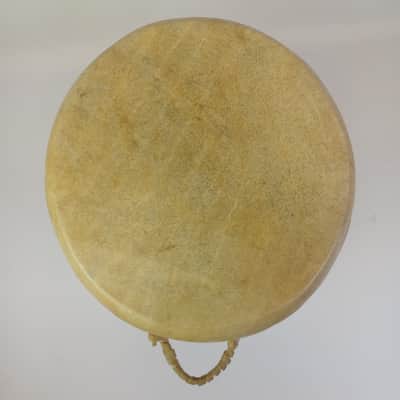 16x13"Hand Carved Log Drum Rawhide Medicine Shamanic Ritual Percussion Music+Med image 5